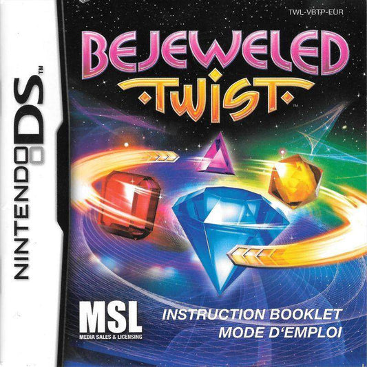 Bejeweled Twist (Nintendo DS) - Game Manual Only