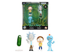 Set of 4 Diecast Figures "Rick and Morty" (2013-Current) TV Series "Metalfigs" Series Diecast Models by Jada