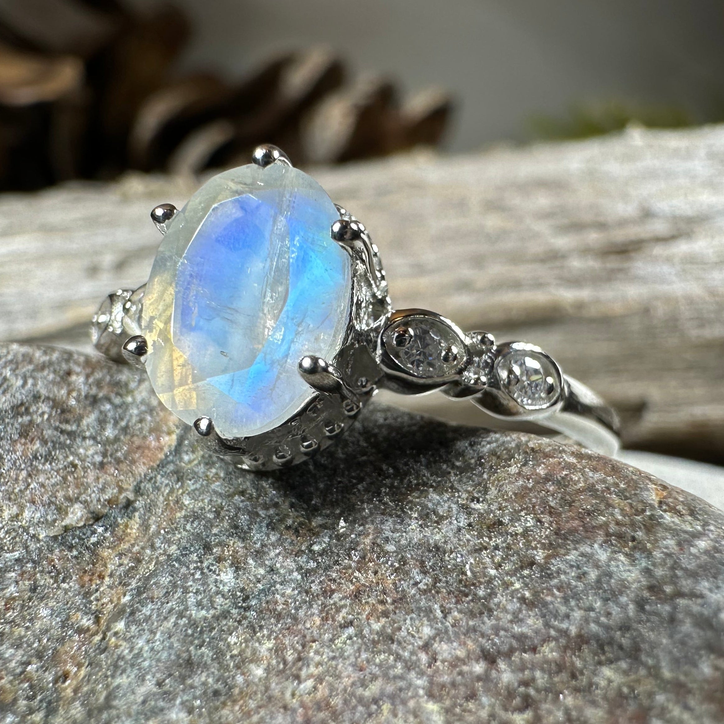 Diana Moonstone Promise Ring