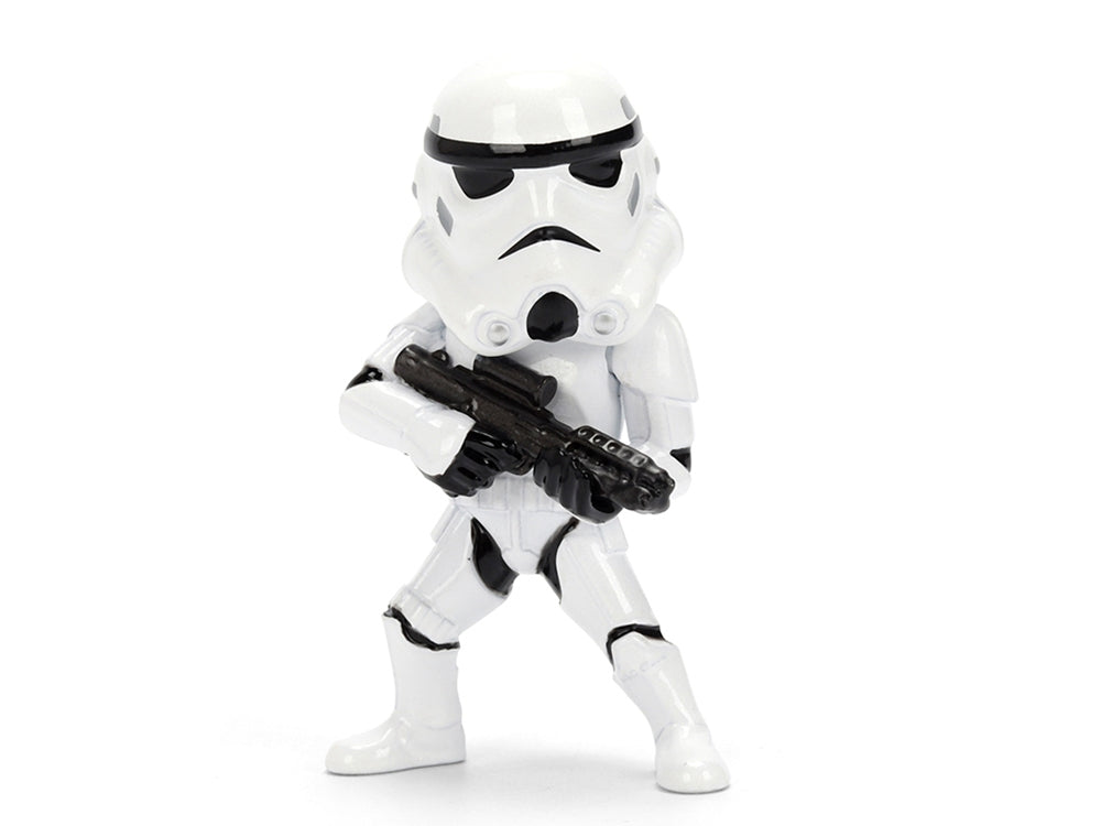 Set of 4 Diecast Figures "Star Wars" Movie Franchise "Metalfigs" Series Diecast Models by Jada