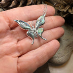 Brooke Butterfly Necklace - abalone shell