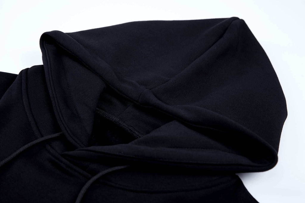 KH9033 Blue Kirin Embroidery Hoodie - Black / S