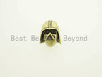 Antique Darth Vader Dark knight Soldier Helmet Beads, Knot Paracord Bracelet Keychain Making Beads, Men's Bracelet, 15x17mm, 1pc, sku#Y99