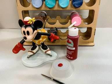 Vertical Paint Rack For 2oz Craft Paints - 36mm Diameter Bottles - 