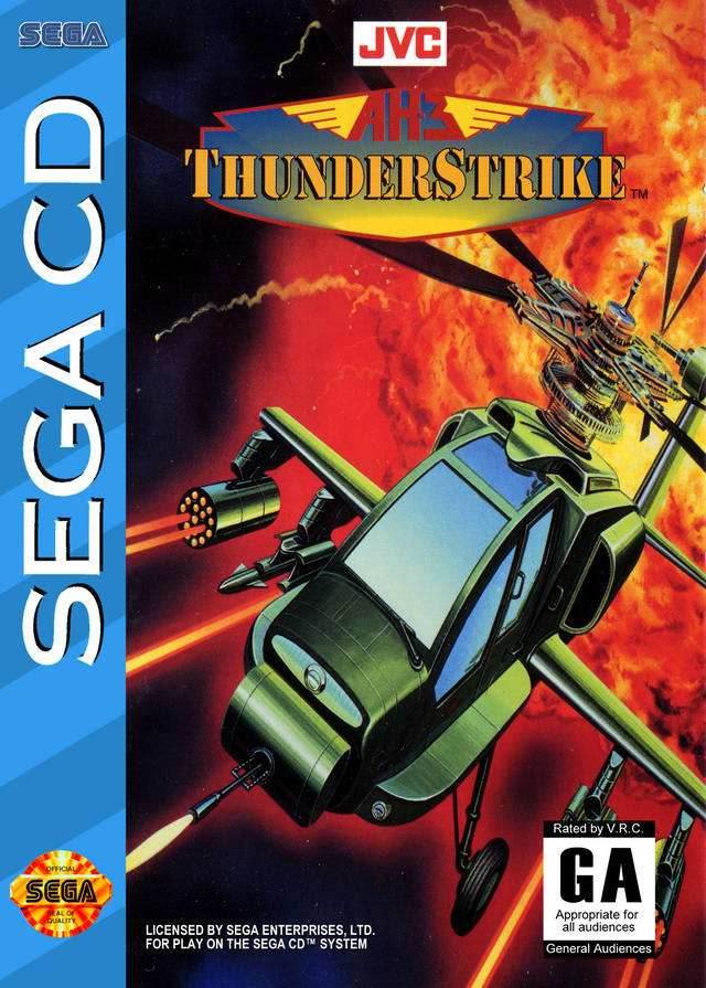 AH-3 Thunderstrike (Sega CD) - Game Manual Only
