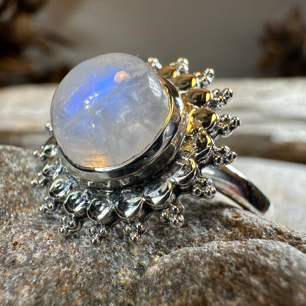 Sunyana Moonstone Sun Ring
