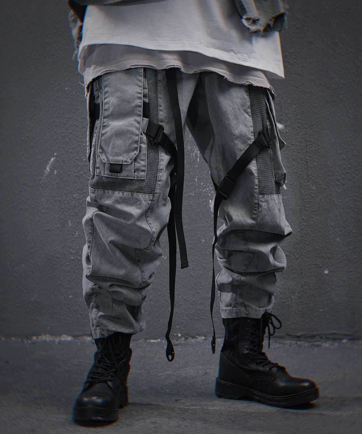 HiP46 Grey NX Cargo Pants - M