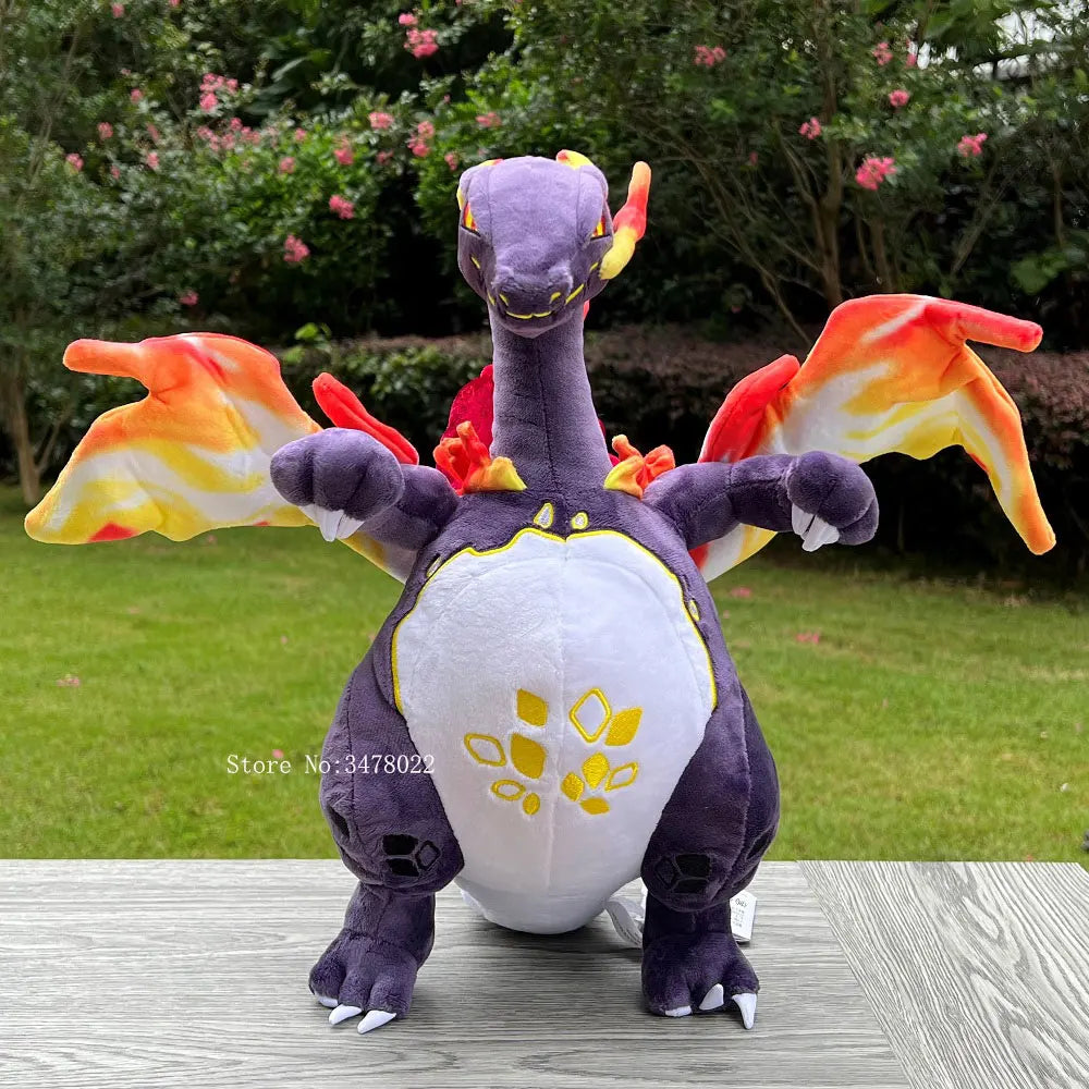 37cm 2 Styles Pokemon Plush Shiny Dynamax Charizard Gigantamax Dragon Cartoon Stuffed Toy Soft Doll High Quality