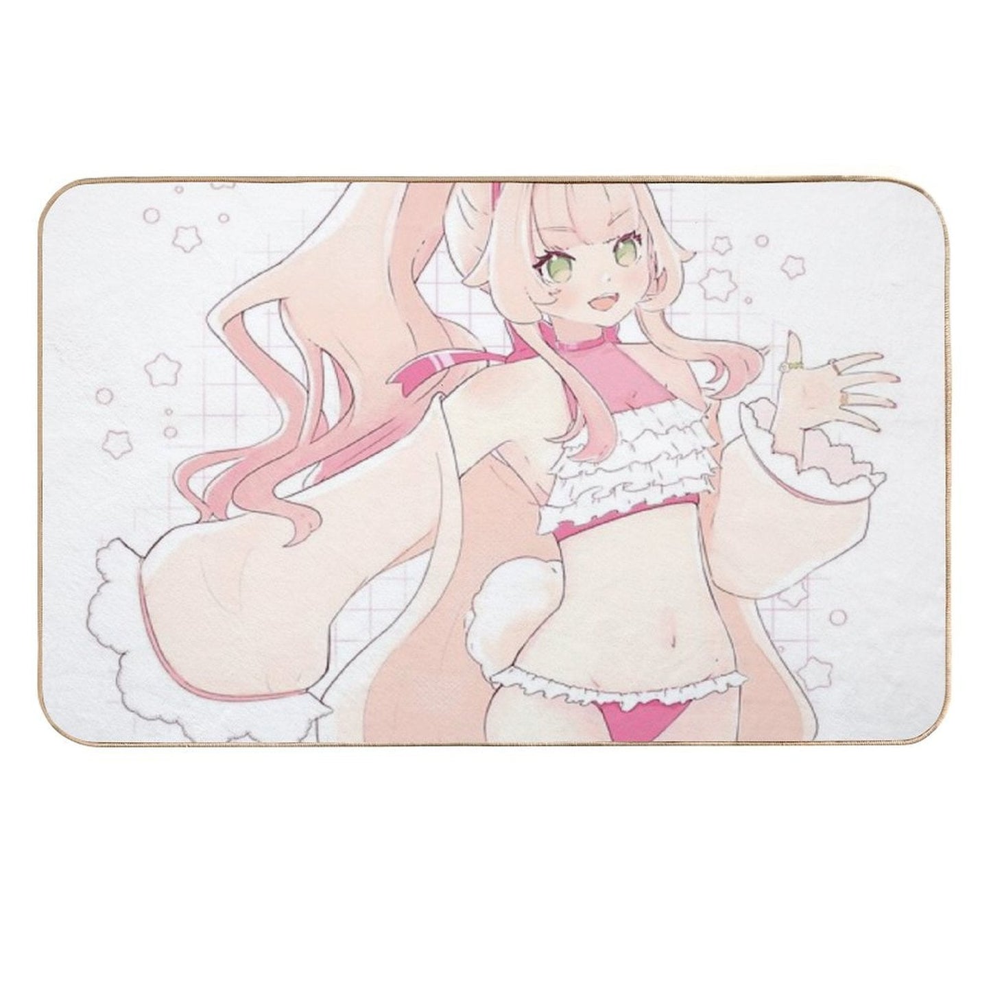 Summer Bun  Stain-Proof Bath Mat