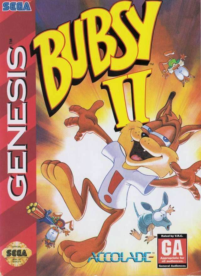 Bubsy 2 (Sega Genesis) - Game Manual Only