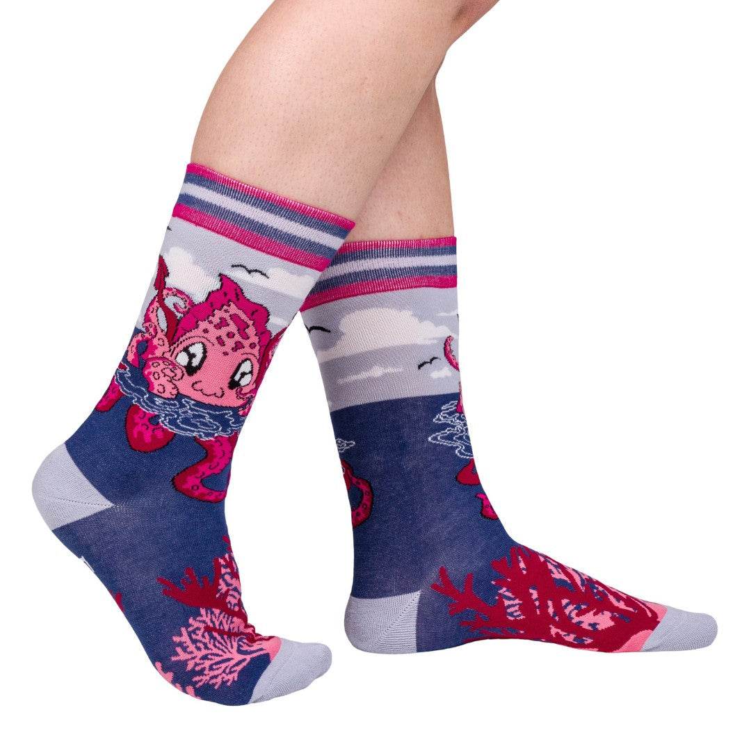 Cute Kraken Crew Socks - 