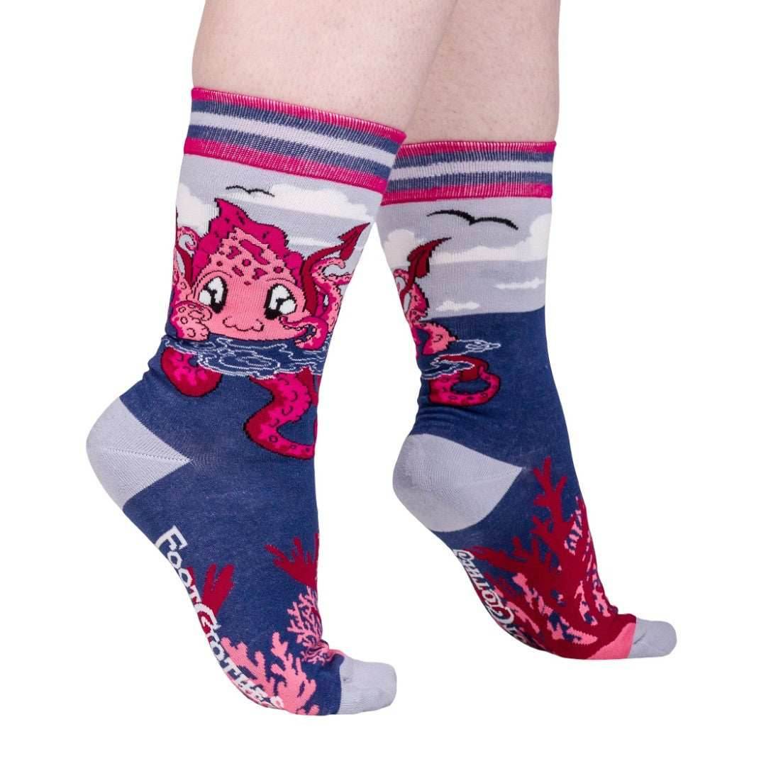Cute Kraken Crew Socks - 