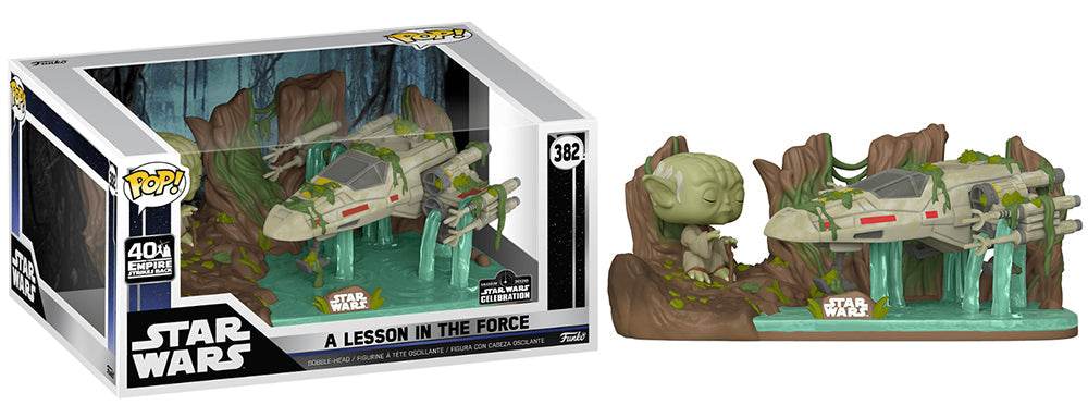 A Lesson in the Force (Yoda & X-Wing) 382 - 2020 Star Wars Celebration Exclusive [light damage] - 