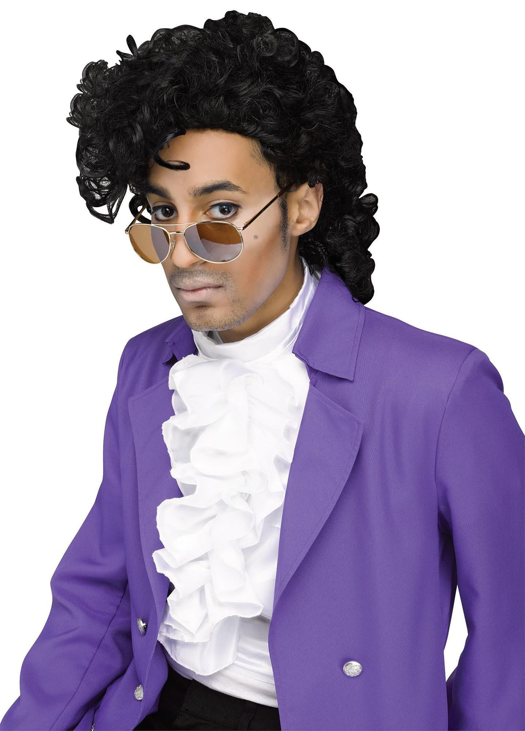Fun World Purple Pain Prince 80's Rock Star Adult Men's Costume Plus Size
