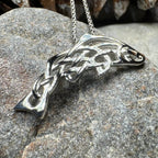 Celtic Salmon of Knowledge Necklace - 18
