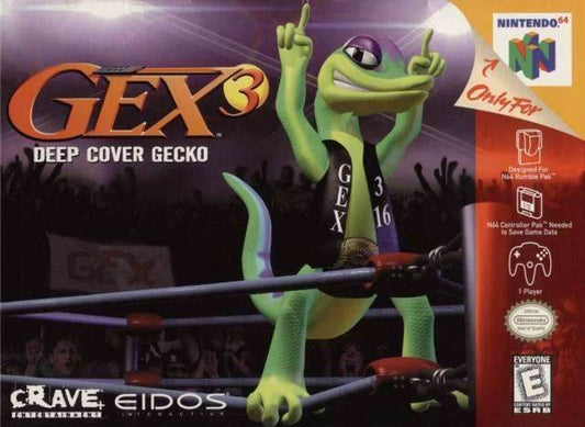 Gex 3: Deep Cover Gecko (Nintendo 64) - Game Manual Only