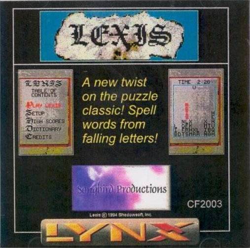 Lexis (Atari Lynx) - Game Manual Only