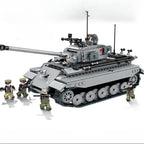 WWII - German King Tiger Tank - Grey - Mil-Blox