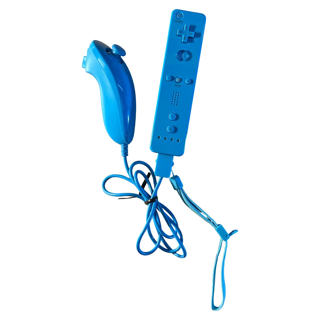 Wiimotes or Wii Nunchuks for Nintendo Wii Official-Controller - Blue Wii Remote & Nunchuk (Not Official Nintendo Item)