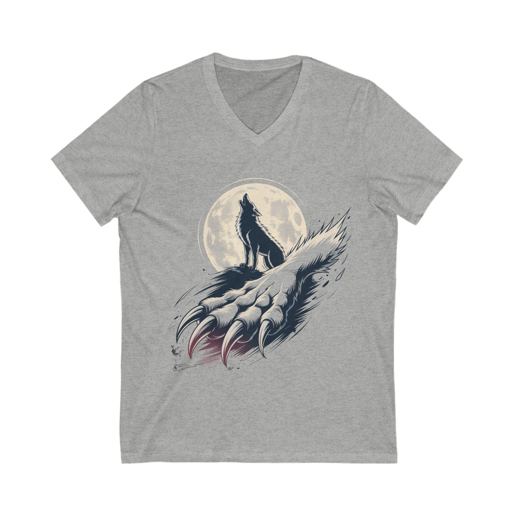 Moon Claw Howl Sleeve V-Neck Tee