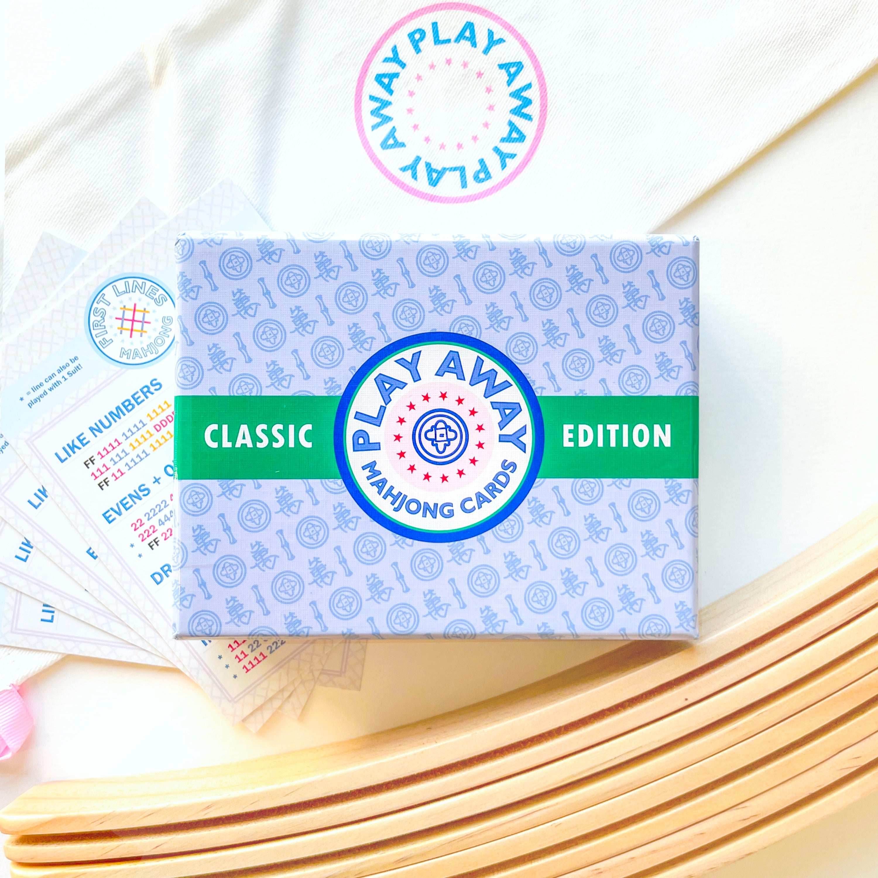 Play Away Mahjong Cards: Classic Edition - Deck + Racks + Rack Bag + First Lines