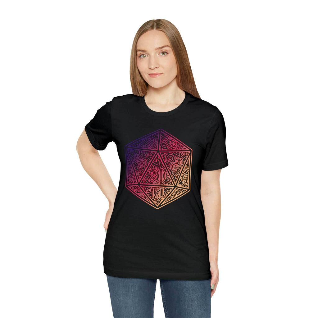 Ombre Ornamental Dice Shirt - Asphalt / S