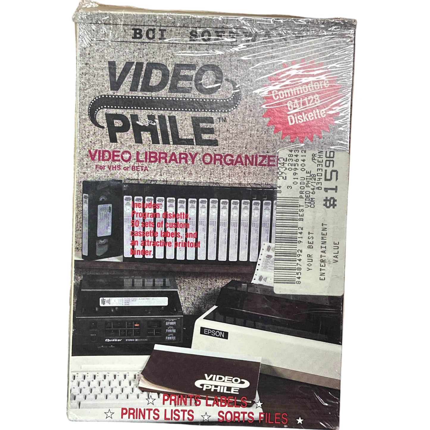 Video Library Organizer - Commodore 64/128 - 