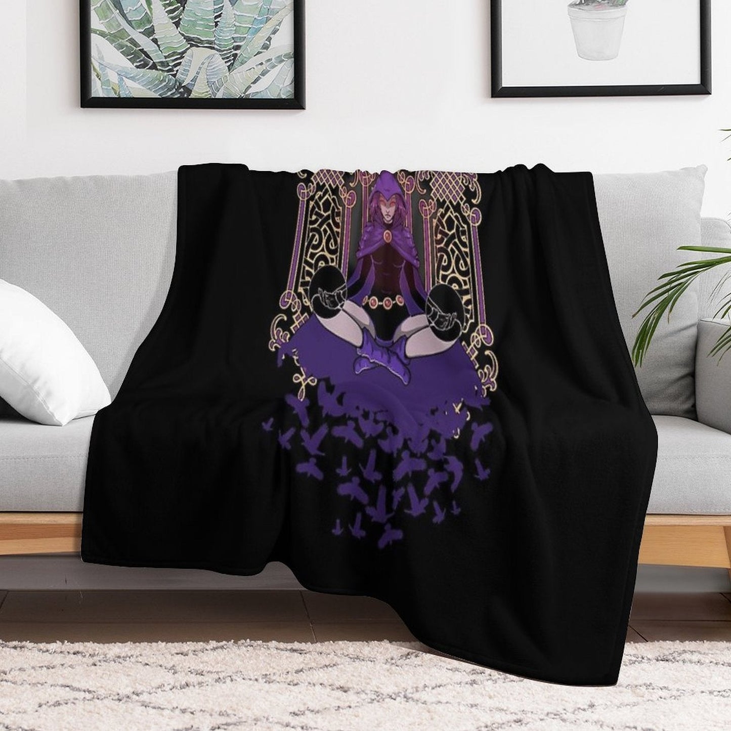 Raven Teen Titans Throw Blanket