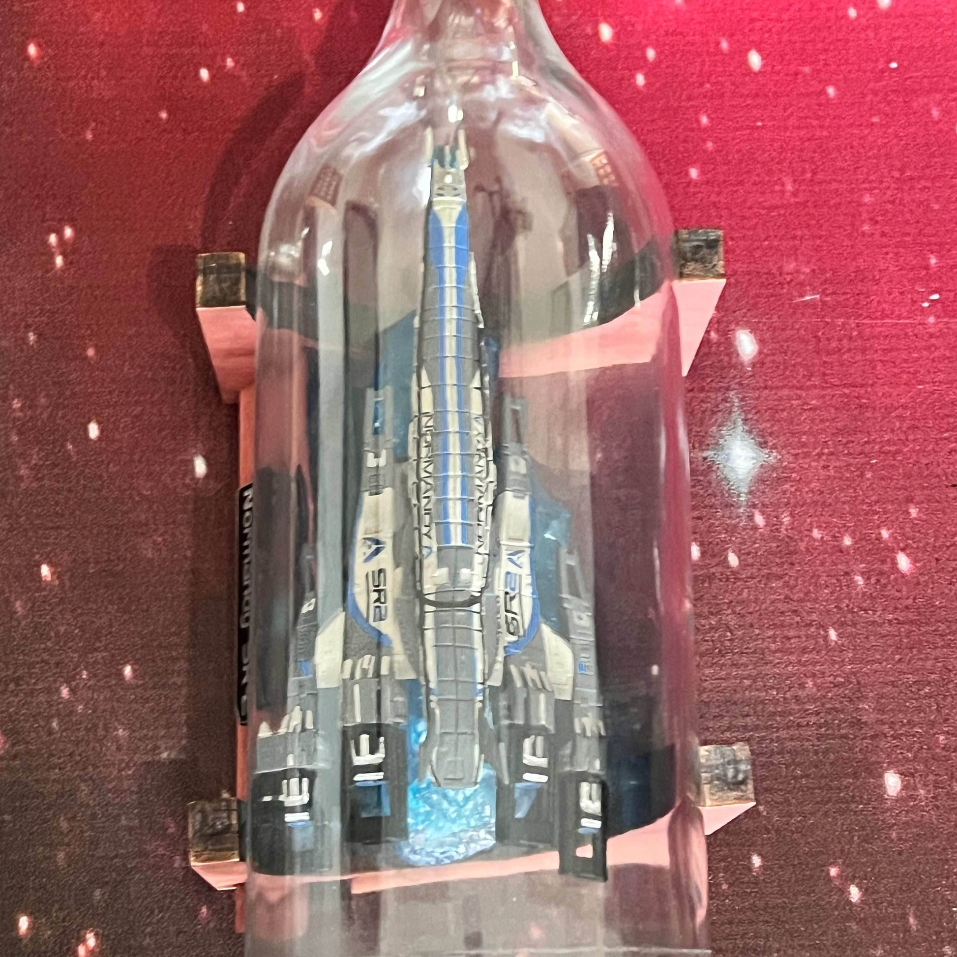 Mass Effect Normandy SR-2 Starship in a Bottle - 