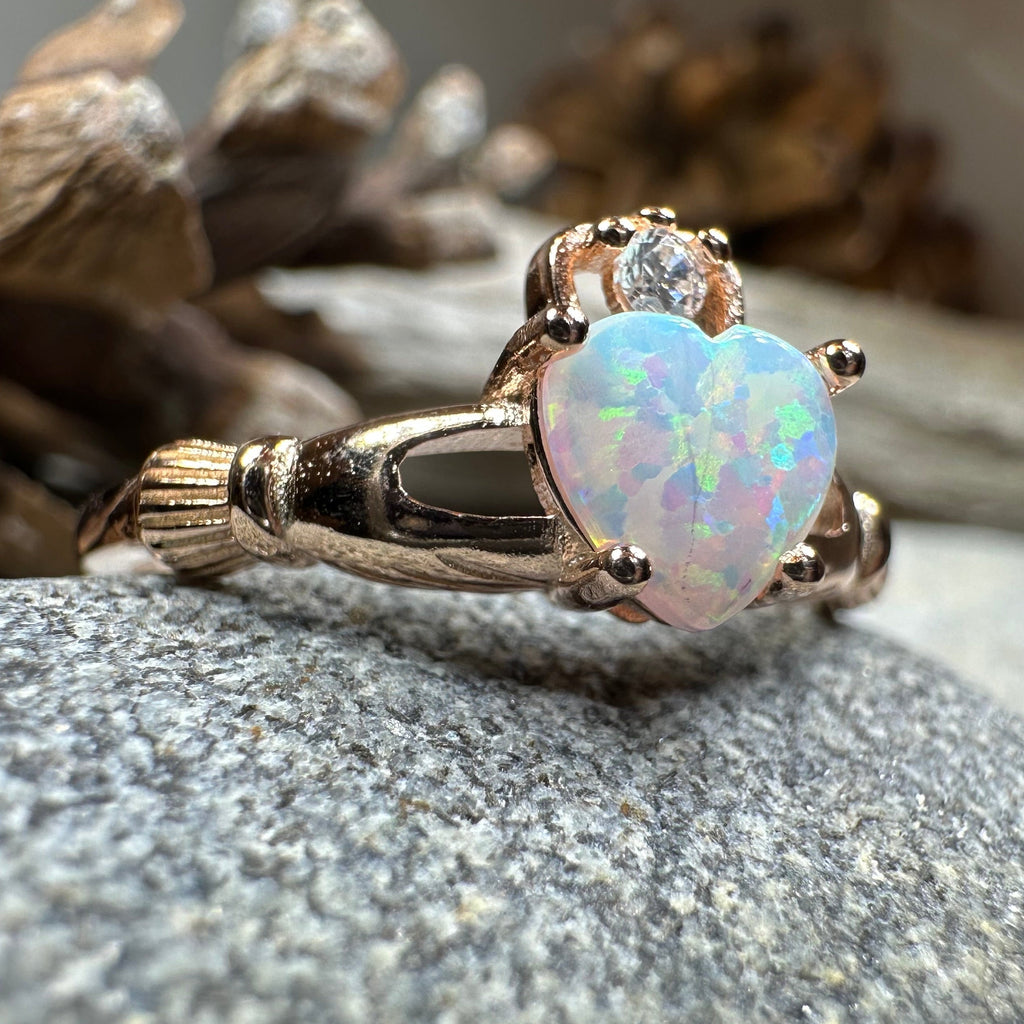 Raynette Claddagh Opal Ring