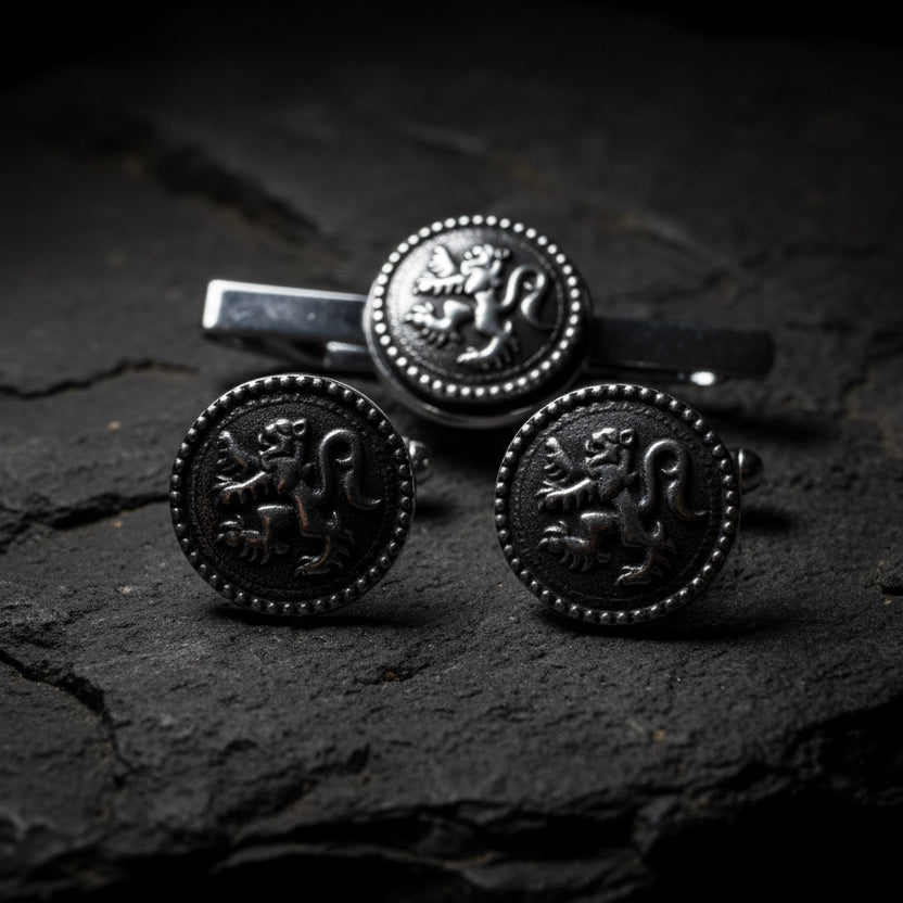 Lion of Scotland Shield Cuff Links