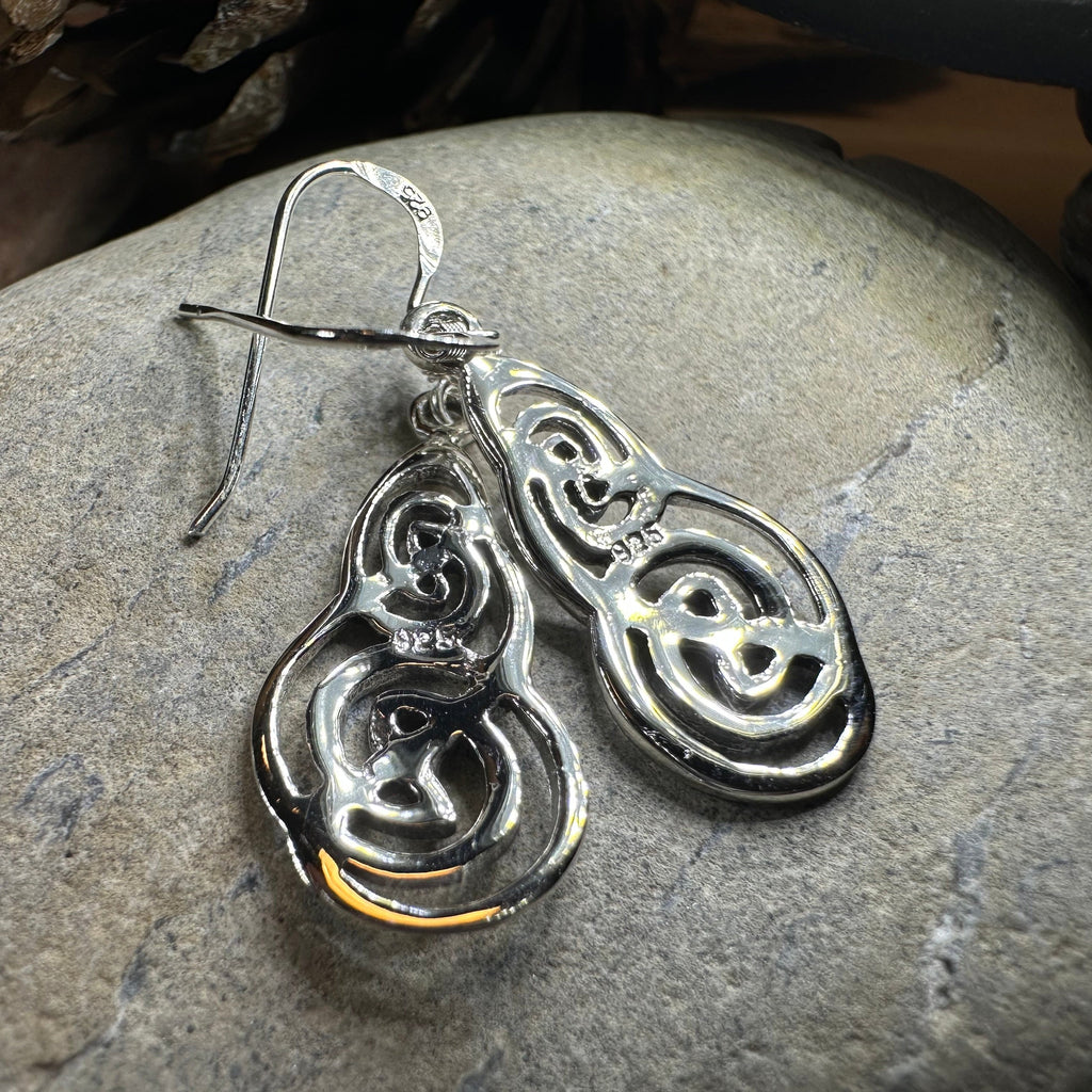 Celtic Triskel Marcasite Earrings