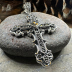 Scottish Skinnet Cross Necklace