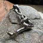 Yoga Pose Silver Necklace