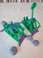 Mini Catapult Launcher - 3D Printed STEM Toy | 20-30 ft