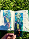 Joker In Gotham Bookmark - Handcrafted Joker-Inspired Bookmark, Gotham City, Perfect Gift for Comic Fans, Super Villain