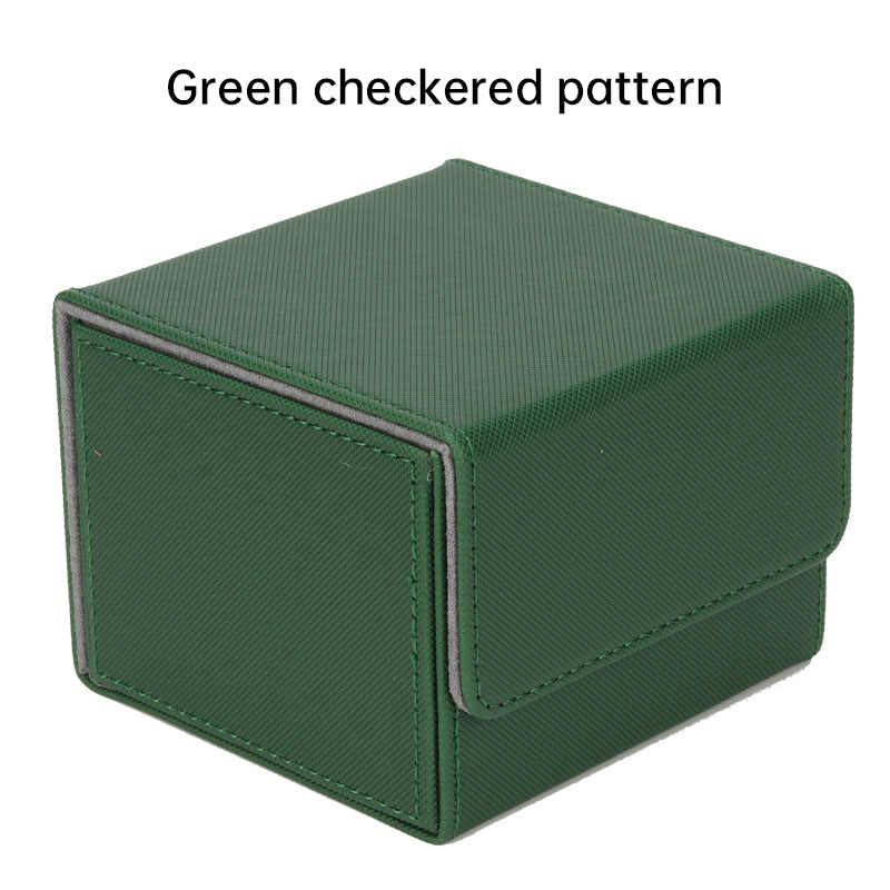 Magnetic Trading Card Storage Box - 100 Card Capacity (Sleeved), Waterproof & Stain Proof Collectoe