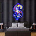UV Printed Neon Richie Rich , Richie RichNeon Wall Art, Neon Light Sign, UV Print Neon Sign