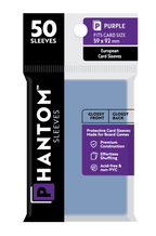 Phantom Sleeves: Purple Size (59mm x 92mm) 50 ct - Glossy Front / Glossy Back