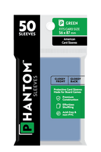 Phantom Sleeves: Green Size (56mm x 87mm) 50 ct - Glossy Front / Glossy Back