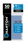 Phantom Sleeves: Blue Size (58mm x 89mm) 50 ct - Glossy Front / Glossy Back