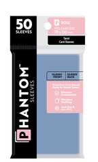 Phantom Sleeves: Rose Size (70mm x 120mm) 50 ct - Glossy Front / Glossy Back