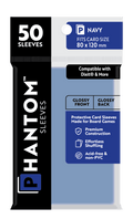 Phantom Sleeves: Navy Size (80mm x 120mm) 50 ct - Glossy Front / Glossy Back
