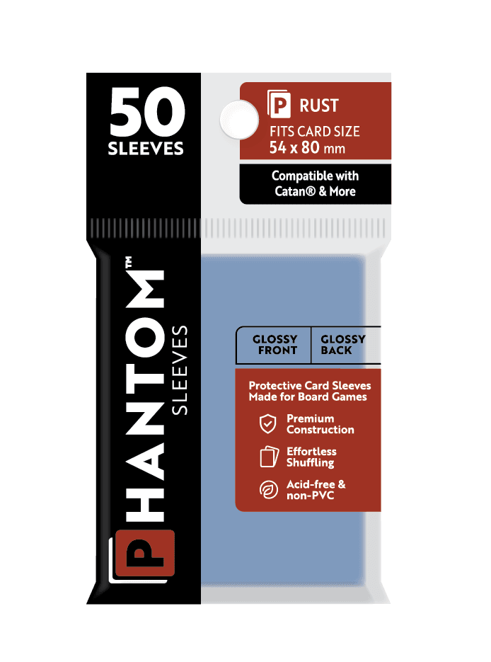 Phantom Sleeves: Rust Size (54mm x 80mm) 50 ct - Glossy Front / Glossy Back