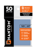 Phantom Sleeves: Orange Size (70mm x 70mm) 50 ct - Glossy Front / Glossy Back