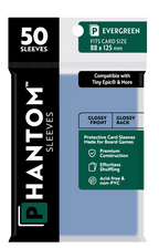 Phantom Sleeves: Evergreen Size (88mm x 125mm) 50 ct - Glossy Front / Glossy Back