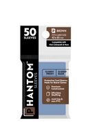 Phantom Sleeves: Brown Size (43mm x 65mm) 50 ct - Glossy Front / Glossy Back