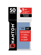 Phantom Sleeves: Red Size (45mm x 68mm) 50 ct - Glossy Front / Matte Back
