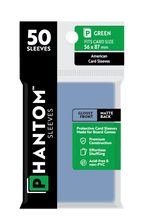 Phantom Sleeves: Green Size (56mm x 87mm) 50 ct - Glossy Front / Matte Back