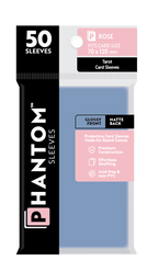 Phantom Sleeves: Rose Size (70mm x 120mm) 50 ct - Glossy Front / Matte Back